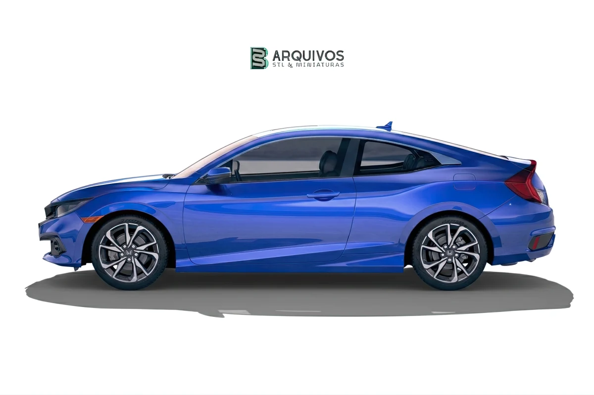 Modelo 3D STL - Honda Civic Coupe 2019 — foto 4